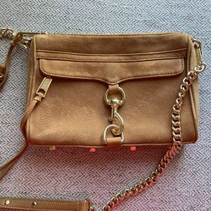 Rebecca Minkoff crossbody bag, camel suede